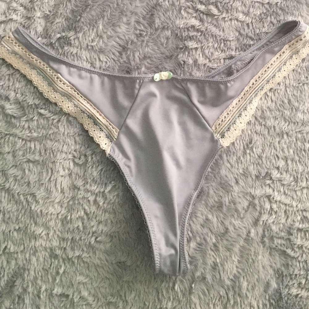 Lace Trimmed Thong