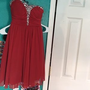 Red homecoming dress
