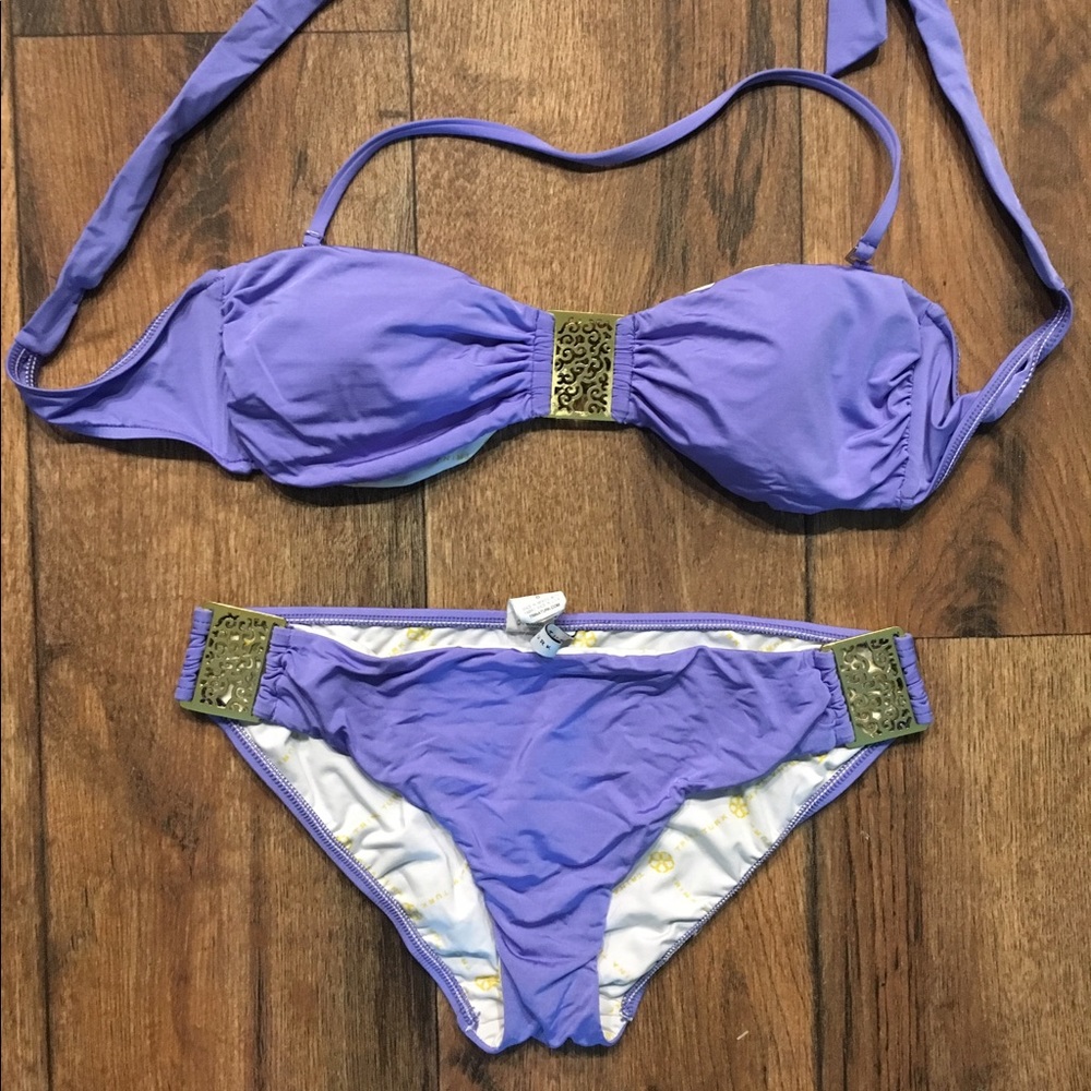 Trina Turk Purple Bikini Swimsuit