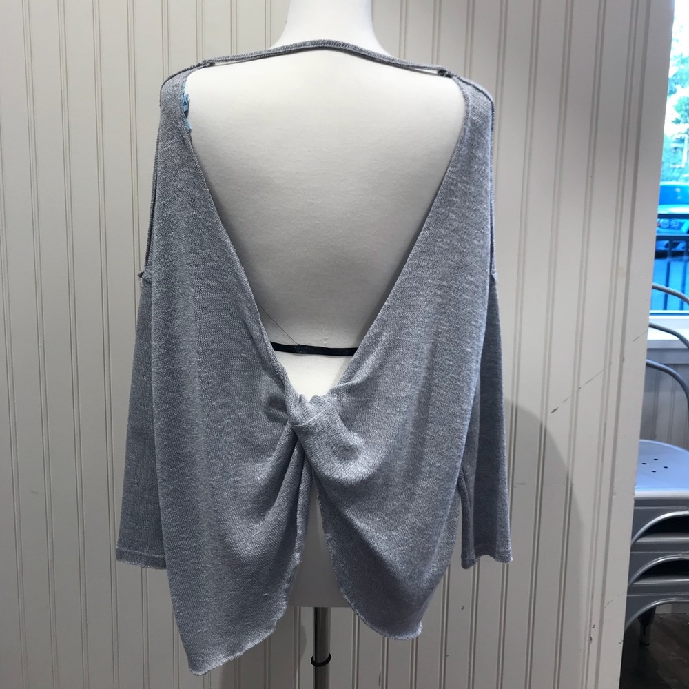 Open back sweater