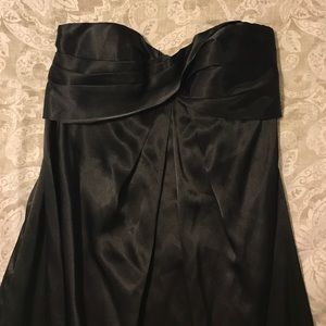 Black Bari Jay bridesmaid's dress