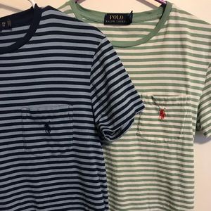 Lot of 2 Polo by Ralph Lauren pocket tees