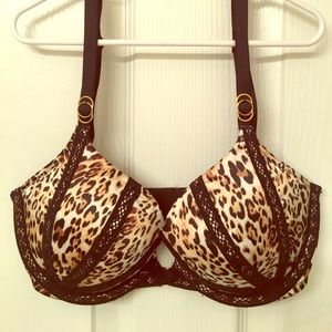 Cheetah print bra