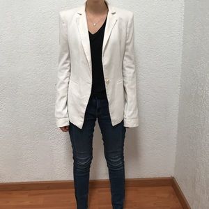 BCBG Max Azria White Blazer