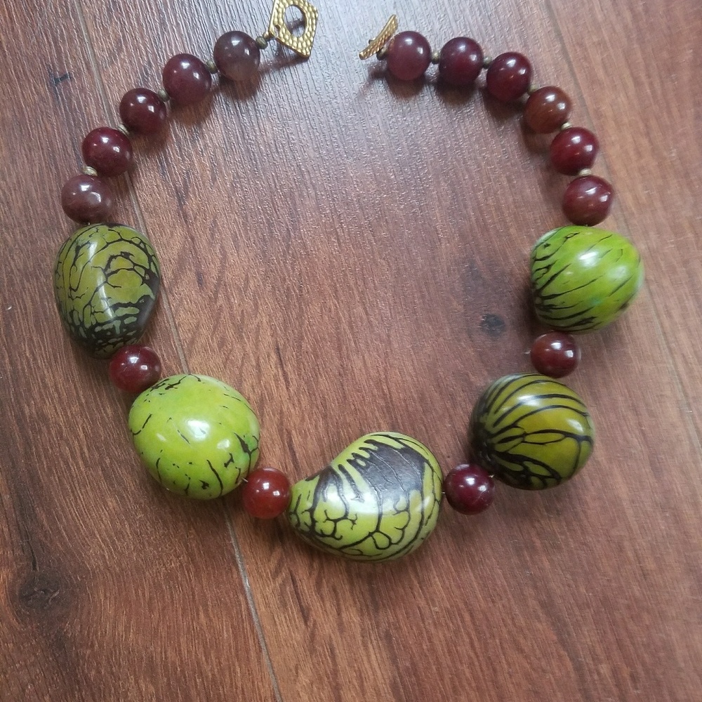 Handmade custom beaded necklace