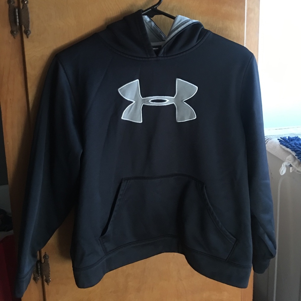 Boys YL Under Armour Black Hoodie