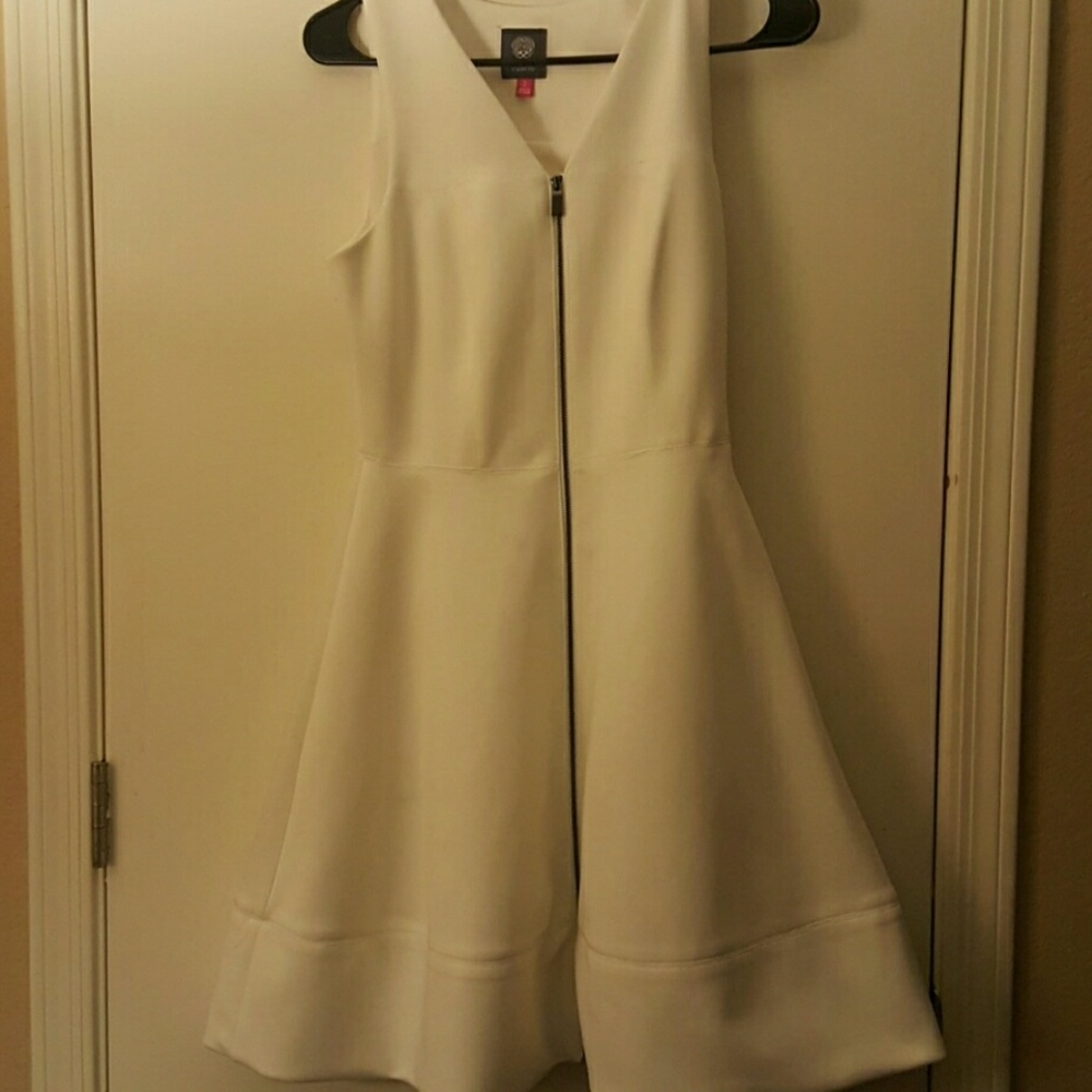 Vince Camuto Front Zipper Skater Dress
