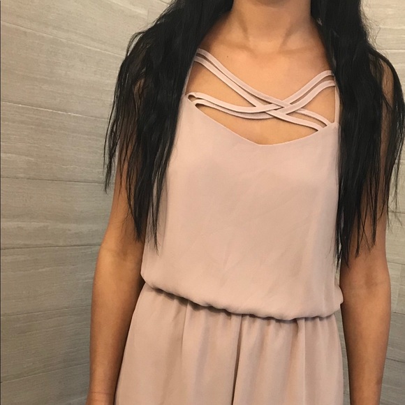 Perfect date night Blush Romper - Picture 1 of 5