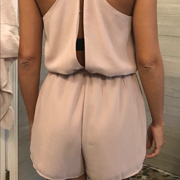 Perfect date night Blush Romper - Picture 2 of 5