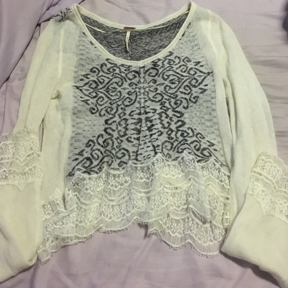 Free people crop sweater