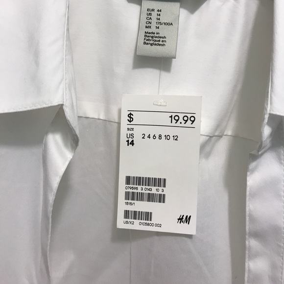 White Buttondown. (never worn) - Picture 2 of 2