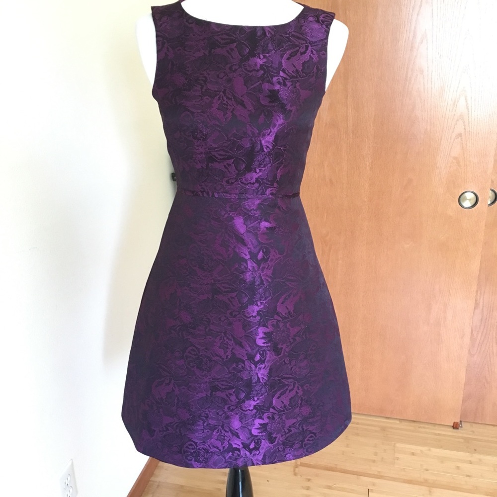 Tahari damask print dress