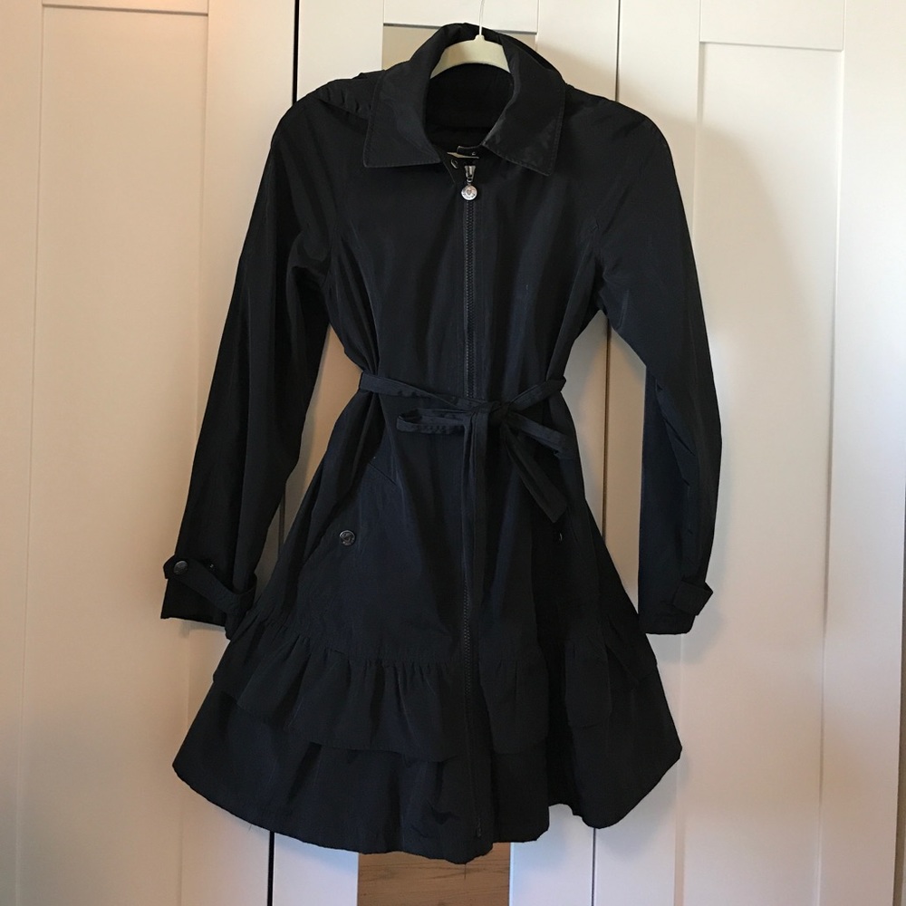 Betsy Johnson Hooded Rain Coat