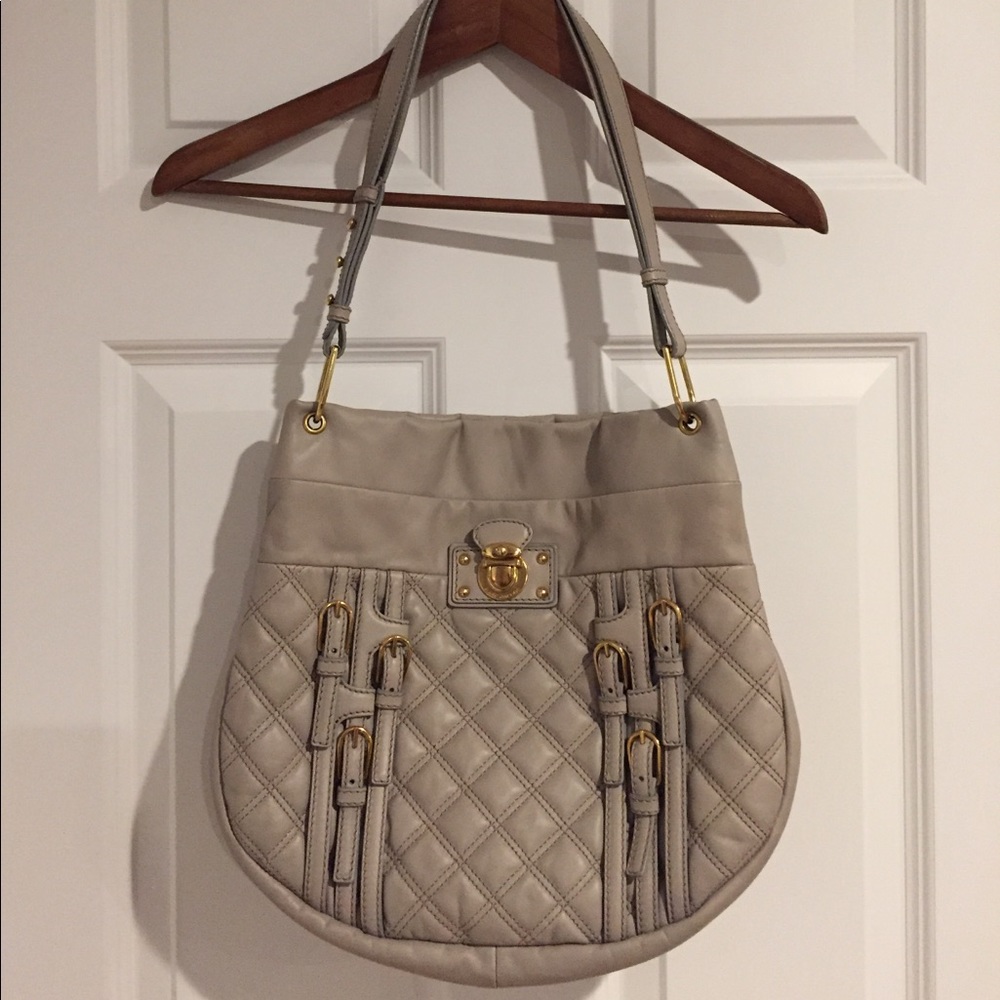 Vintage MJ Collection Made in Italy Multi Buckle Quilted Bag