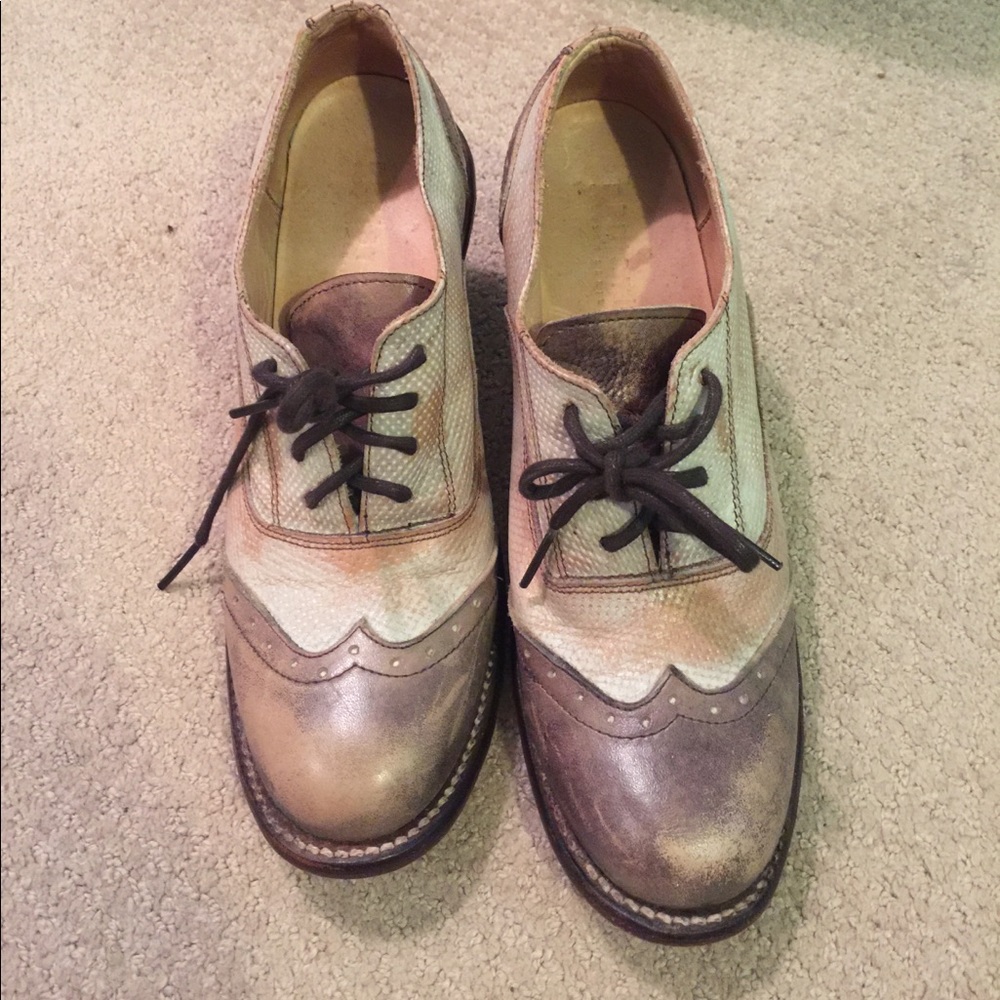 Italian Leather Women’s Bed-Stu oxford shoes.