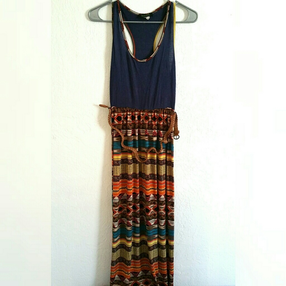 Maxi Dress with Belt