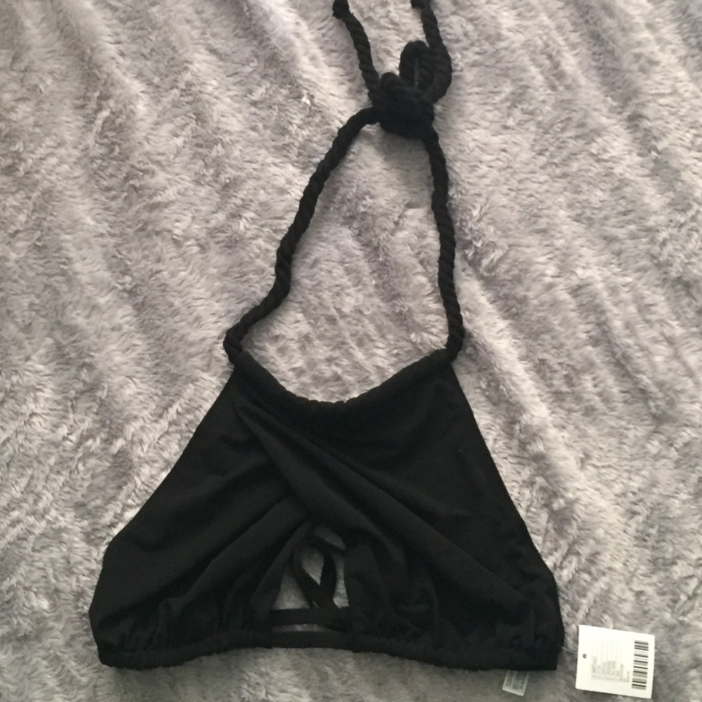 Cross Front Rope Tie Bra