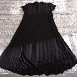 Mock neck midi dress