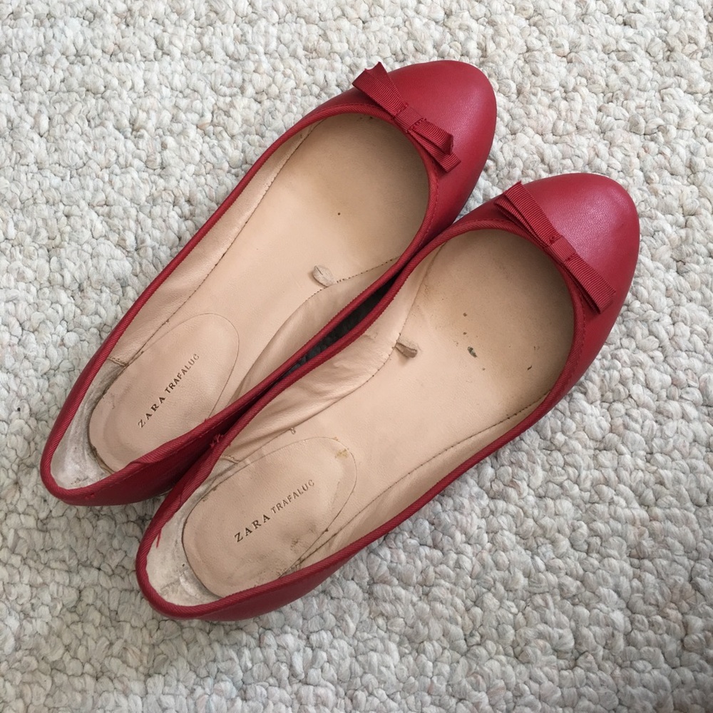 Zara Flats red