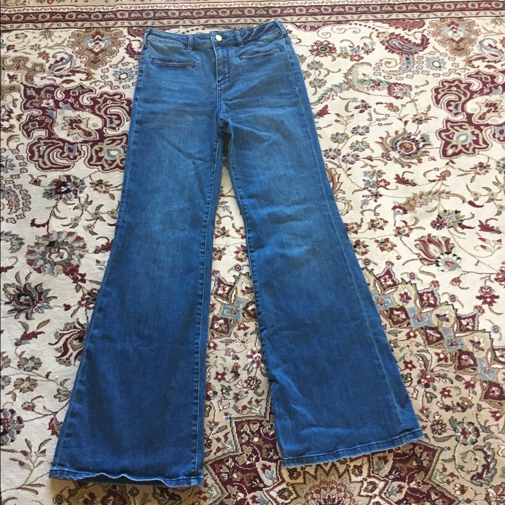 Pilcro wide leg jeans
