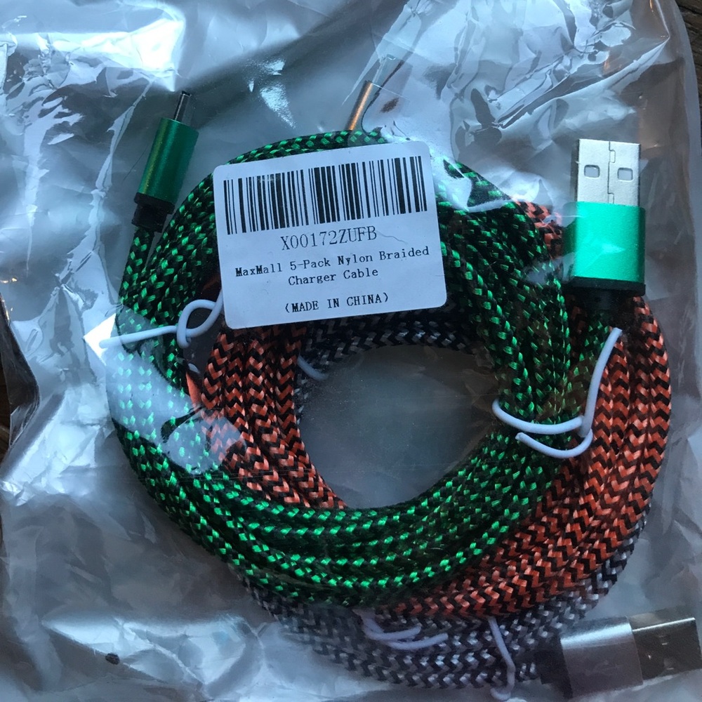 Brand new braided Samsung S6 fast chargers.