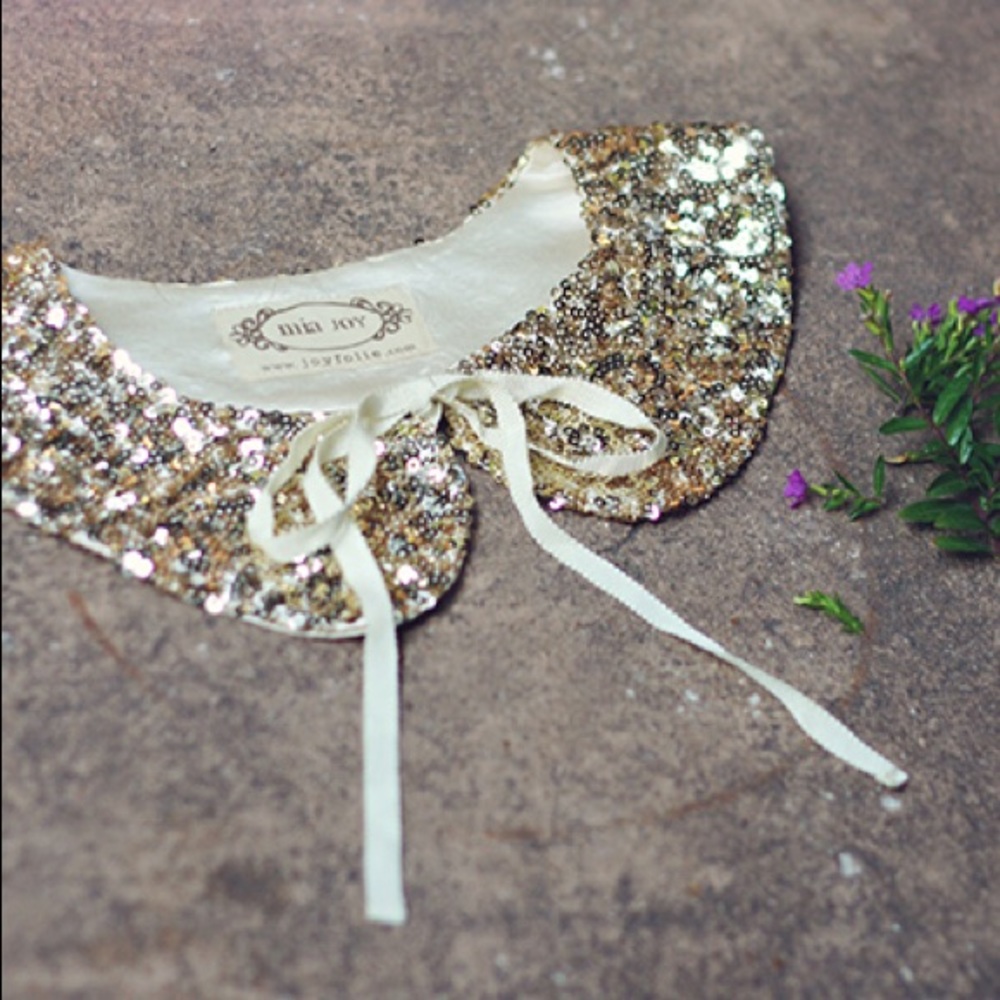 ⭐️ Joyfolie gold sequin collar mia Jolie ⭐️