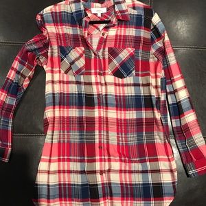 Brand new with tags Hello October pink plaid tunic