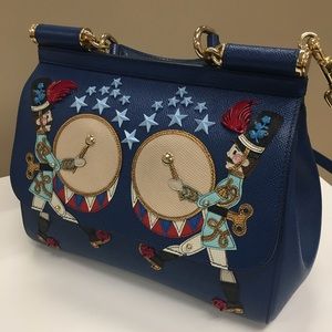Dolce&Gabbana Medium Sicily Bag with Appliqué