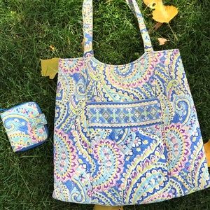 Vera Bradley Capri Blue tote & wallet