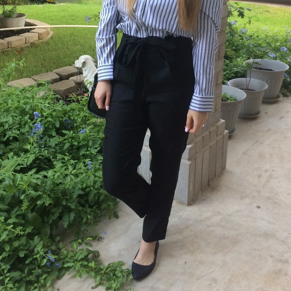 Bow tie dress pants