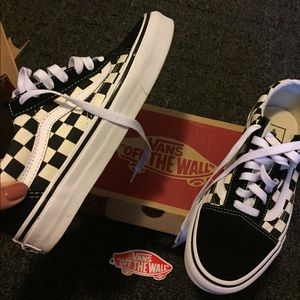 VANS Old Skool Sneakers - Black & White Checkered