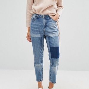Carmar patch high waisted jeans