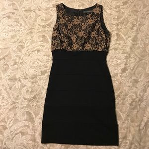 Little black dress with lace