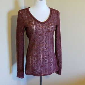 Sequined Lace Tops