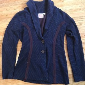 Rosie Neira blue anthropologie sweater small