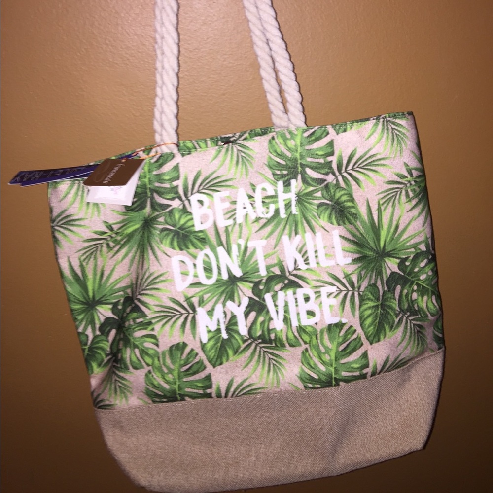 NEW beach don't kill my vibe bag