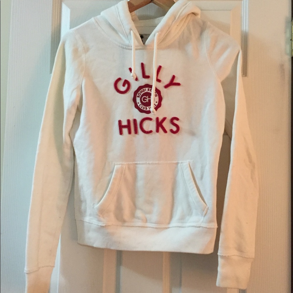 Super soft white Gilly Hicks (by AF) hoodie!