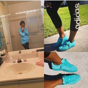 Baby blue Adidas jacket