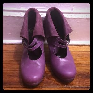 John Fluevog Purple Heels (Sz 6 1/2)