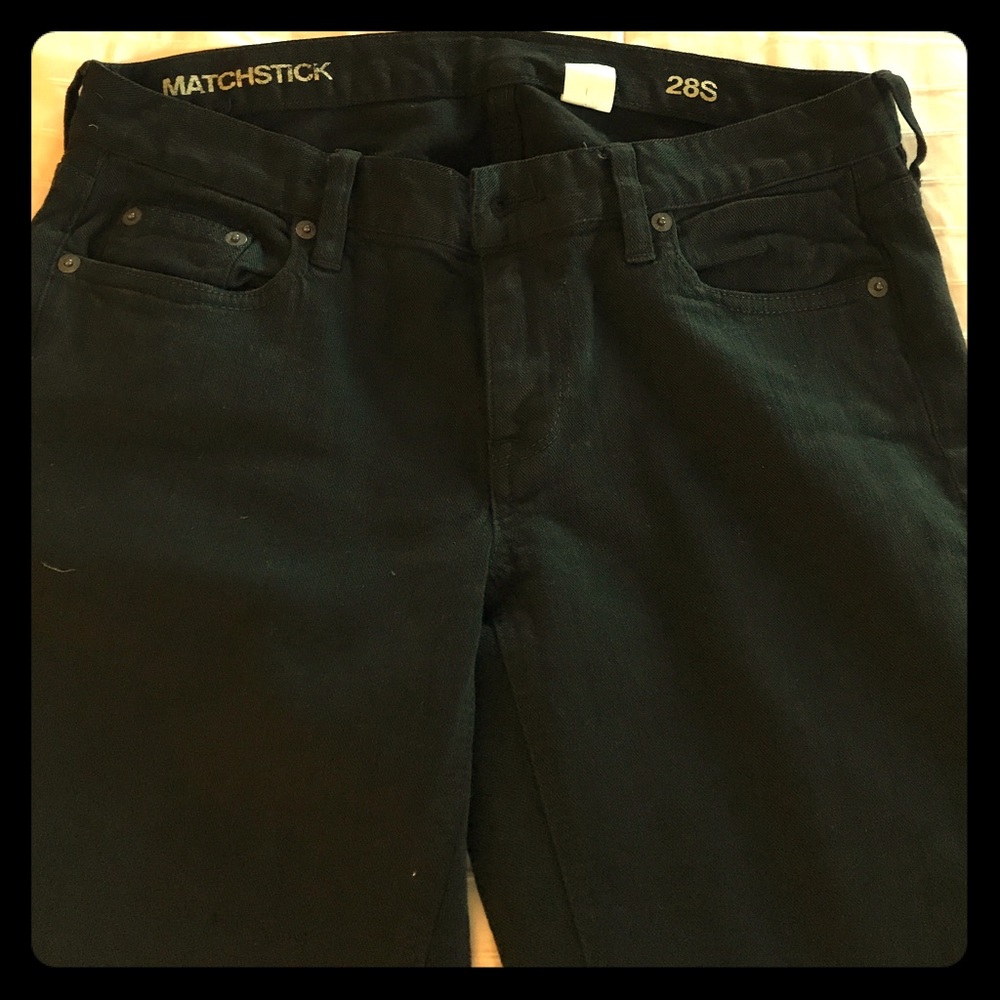 Black JCrew Matchstick jeans sz 28s