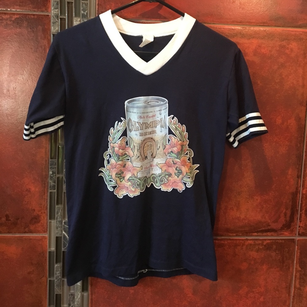 Vintage Olympia beer tee s