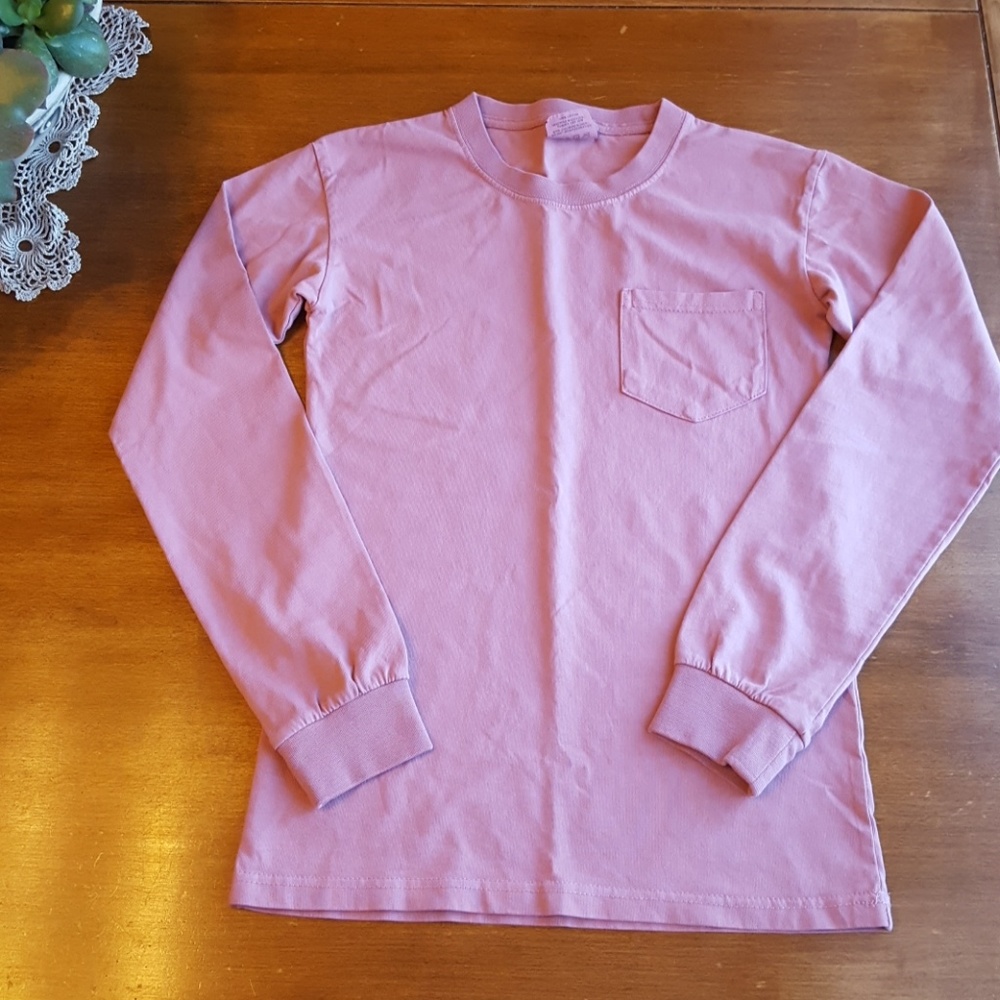 Ivory Ella dusky pink long sleeve tee