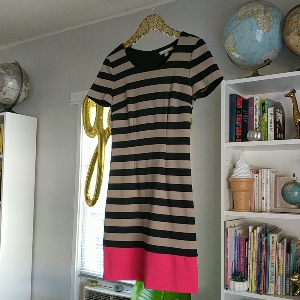 Banana Republic short sleeve striped dress