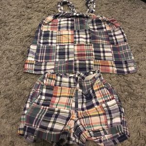 Crewcuts Tanktop and Short Plaid Set!