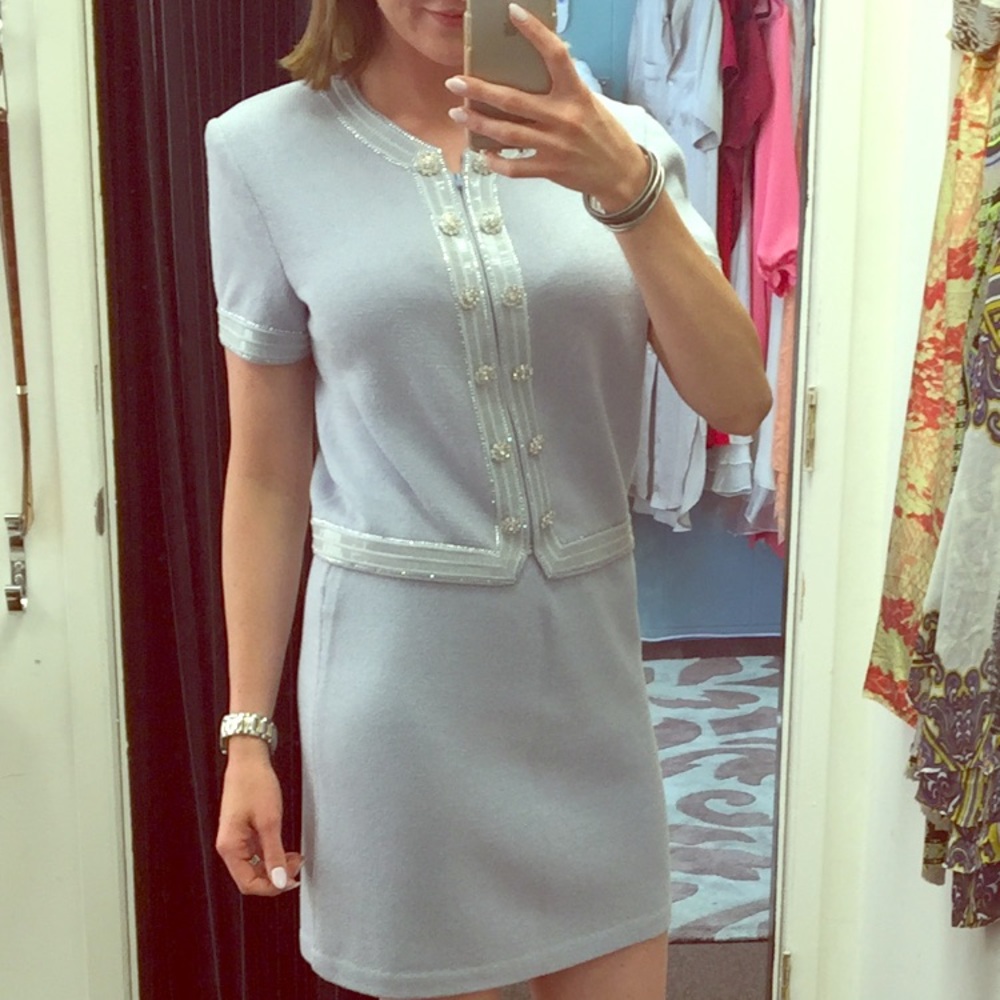 St. John business suit! Top size 4 skirt size 2