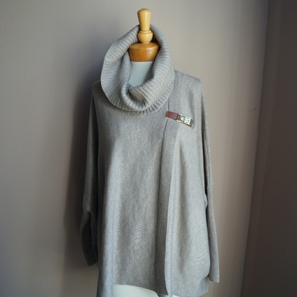 Calvin Klein Jackets & Blazers - Calvin Klein Sweater Cape with Buckle