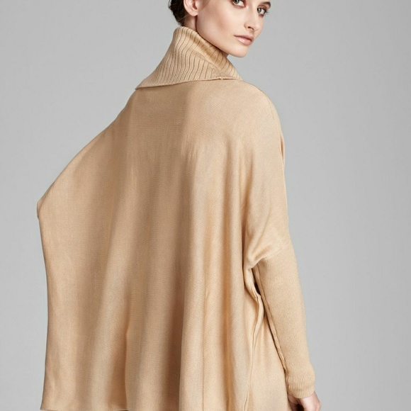 Calvin Klein Sweater Cape with Buckle - Picture 4 of 5