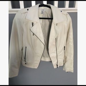 Cache White Faux Leather jacket