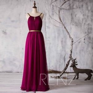 Maroon Formal Dress Sz. 4