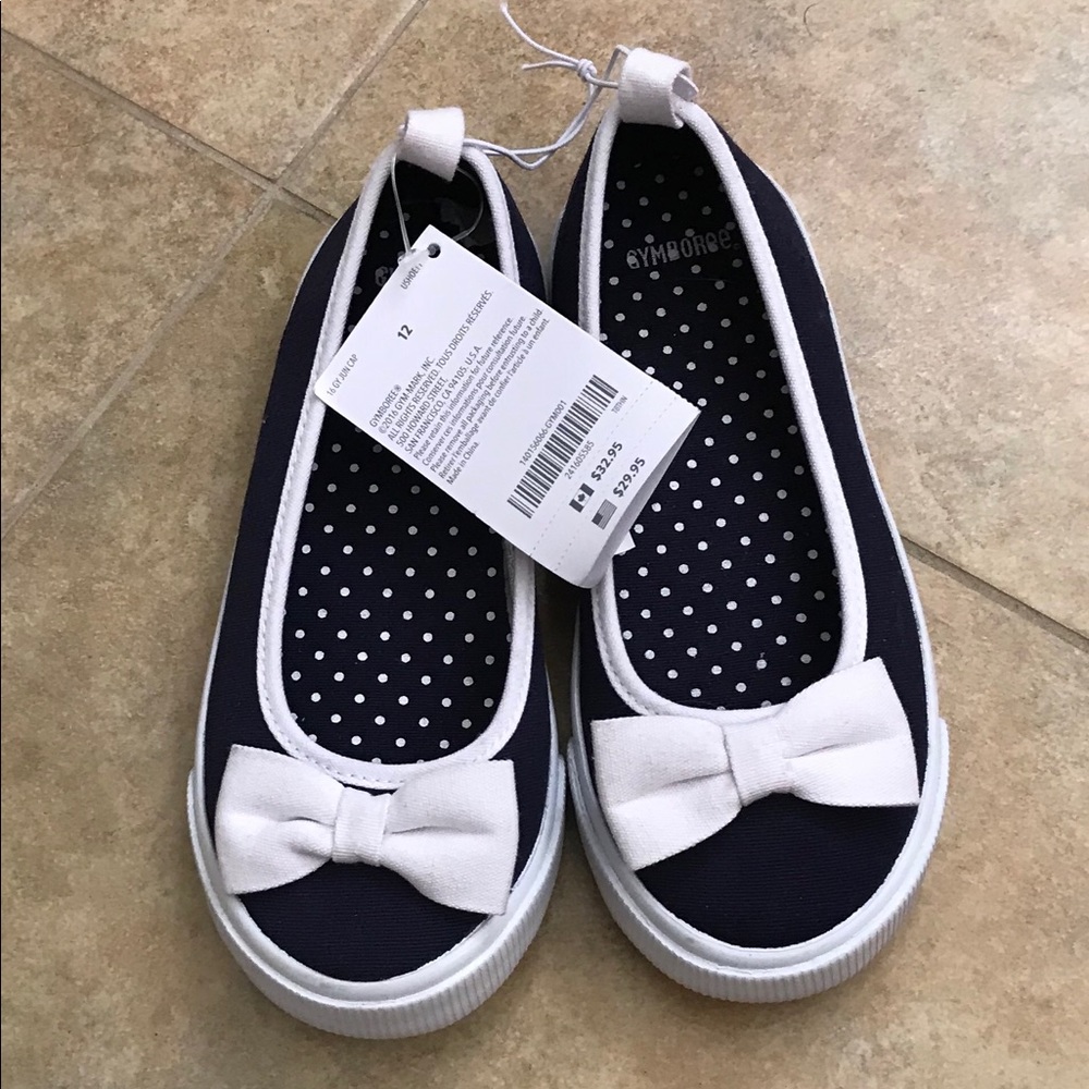 SOLD NEW Gymboree Blue and White Slip- ons